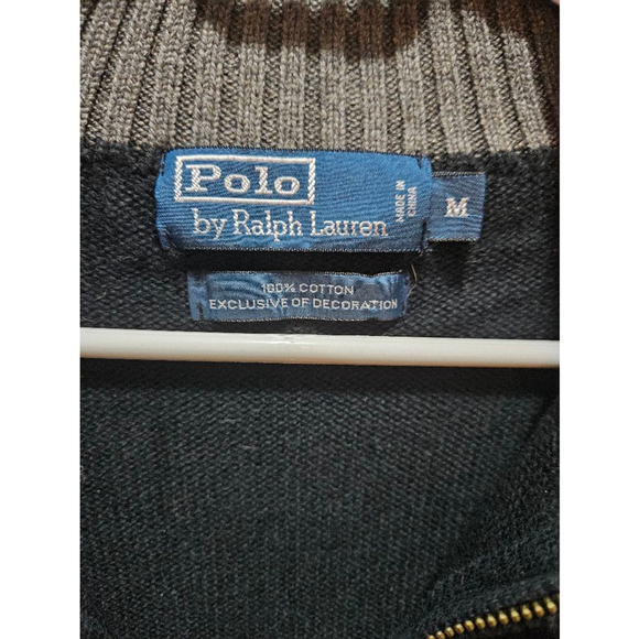 Men's Polo by Ralph Lauren Black Sweater Size M - Picture 6 of 9